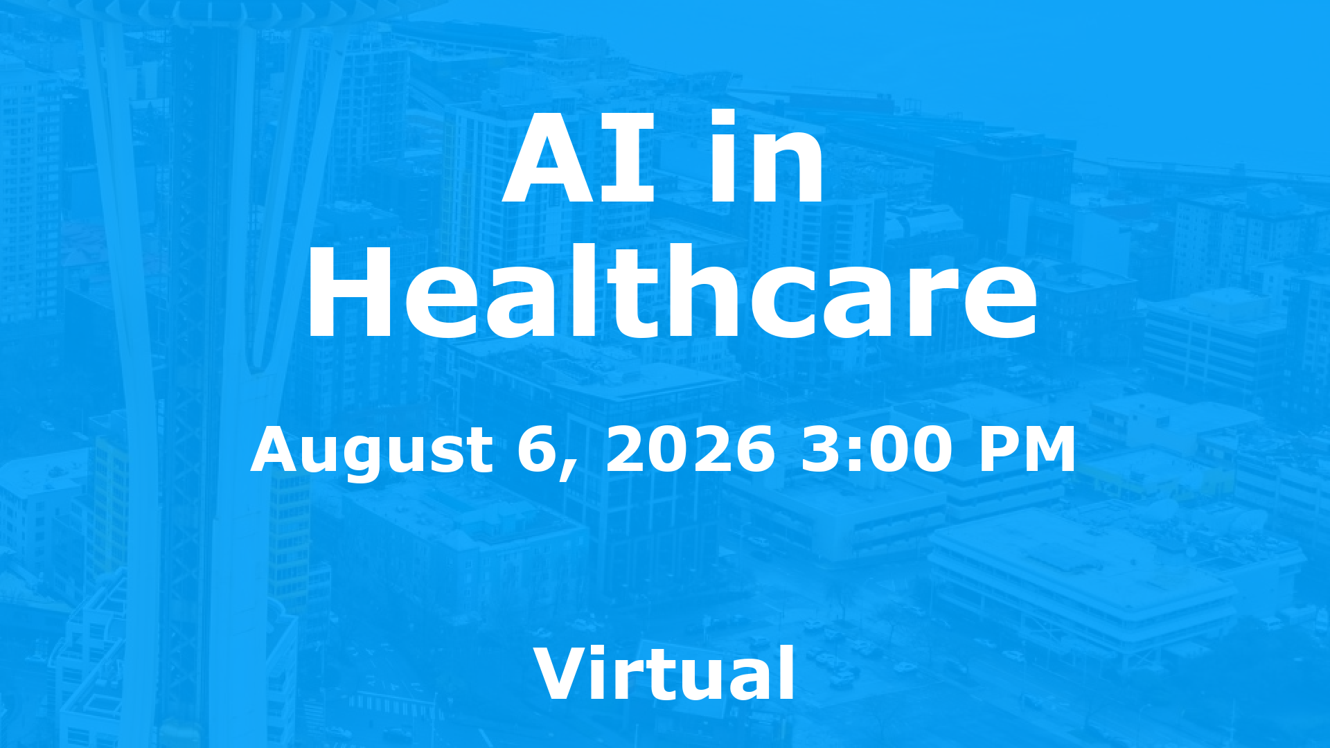 AI in Healthcare event image